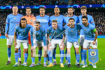 2023-03-14 - Team of Manchester City during the UEFA Champions League, Round of 16, 2nd leg football match between Manchester City and RB Leipzig on 14 March 2023 at the Etihad Stadium in Manchester, England - FOOTBALL - CHAMPIONS LEAGUE - MANCHESTER CITY V RB LEIPZIG - UEFA CHAMPIONS LEAGUE - SOCCER