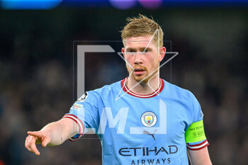 2023-03-14 - Kevin De Brunye of Manchester City during the UEFA Champions League, Round of 16, 2nd leg football match between Manchester City and RB Leipzig on 14 March 2023 at the Etihad Stadium in Manchester, England - FOOTBALL - CHAMPIONS LEAGUE - MANCHESTER CITY V RB LEIPZIG - UEFA CHAMPIONS LEAGUE - SOCCER