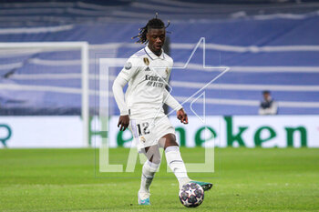 2023-03-15 - Eduardo Camavinga of Real Madrid during the UEFA Champions League, Round of 16, 2nd leg football match between Real Madrid CF and Liverpool FC on March 15, 2023 at Santiago Bernabeu stadium in Madrid, Spain - FOOTBALL - CHAMPIONS LEAGUE - REAL MADRID V LIVERPOOL - UEFA CHAMPIONS LEAGUE - SOCCER
