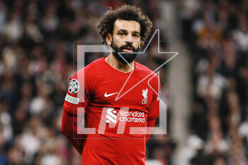 2023-03-15 - Mohamed Salah of Liverpool during the UEFA Champions League, Round of 16, 2nd leg football match between Real Madrid CF and Liverpool FC on March 15, 2023 at Santiago Bernabeu stadium in Madrid, Spain - FOOTBALL - CHAMPIONS LEAGUE - REAL MADRID V LIVERPOOL - UEFA CHAMPIONS LEAGUE - SOCCER