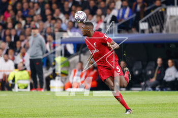 2023-03-15 - Ibrahima Konate of Liverpool during the UEFA Champions League, Round of 16, 2nd leg football match between Real Madrid CF and Liverpool FC on March 15, 2023 at Santiago Bernabeu stadium in Madrid, Spain - FOOTBALL - CHAMPIONS LEAGUE - REAL MADRID V LIVERPOOL - UEFA CHAMPIONS LEAGUE - SOCCER