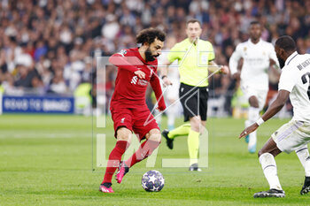 2023-03-15 - Mohamed Salah of Liverpool during the UEFA Champions League, Round of 16, 2nd leg football match between Real Madrid CF and Liverpool FC on March 15, 2023 at Santiago Bernabeu stadium in Madrid, Spain - FOOTBALL - CHAMPIONS LEAGUE - REAL MADRID V LIVERPOOL - UEFA CHAMPIONS LEAGUE - SOCCER