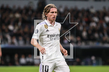 2023-03-15 - Luka Modric of Real Madrid during the UEFA Champions League, Round of 16, 2nd leg football match between Real Madrid CF and Liverpool FC on March 15, 2023 at Santiago Bernabeu stadium in Madrid, Spain - FOOTBALL - CHAMPIONS LEAGUE - REAL MADRID V LIVERPOOL - UEFA CHAMPIONS LEAGUE - SOCCER