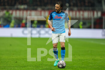 2023-04-12 - Mario Rui of SSC Napoli in action during UEFA Champions League 2022/23 Quarter-Finals - First  leg football match between AC Milan and SSC Napoli at San Siro Stadium, Milan, Italy on April 12, 2023 - AC MILAN VS SSC NAPOLI - UEFA CHAMPIONS LEAGUE - SOCCER