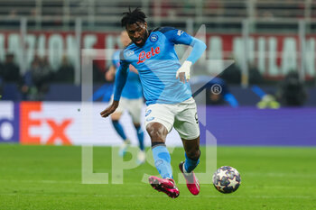 2023-04-12 - Andre Anguissa of SSC Napoli in action during UEFA Champions League 2022/23 Quarter-Finals - First  leg football match between AC Milan and SSC Napoli at San Siro Stadium, Milan, Italy on April 12, 2023 - AC MILAN VS SSC NAPOLI - UEFA CHAMPIONS LEAGUE - SOCCER