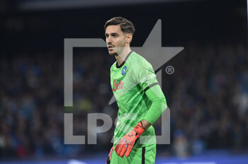 2023-04-18 - Alex Meret of SSC Napoli  in action  during the Uefa Champions League  match between SSC Napoli vs AC Milan  at Diego Armando Maradona Stadium  - SSC NAPOLI VS AC MILAN - UEFA CHAMPIONS LEAGUE - SOCCER