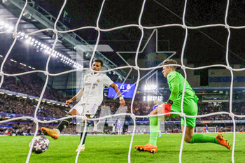 2023-04-19 - Rodrygo (21) of Real Madrid scores a goal 0-2 during the UEFA Champions League, Quarter-finals, 2nd leg football match between Chelsea and Real Madrid on 18 April 2023 at Stamford Bridge in London, England - FOOTBALL - CHAMPIONS LEAGUE - CHELSEA V REAL MADRID - UEFA CHAMPIONS LEAGUE - SOCCER