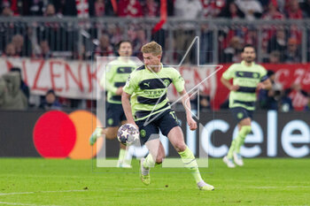 2023-04-19 - Manchester City midfielder Kevin De Bruyne during the UEFA Champions League, Quarter-finals, 2nd leg football match between Bayern Munich and Manchester City on 19 April 2023 at Allianz Arena in Munich, Germany - FOOTBALL - CHAMPIONS LEAGUE - BAYERN MUNICH V MANCHESTER CITY - UEFA CHAMPIONS LEAGUE - SOCCER