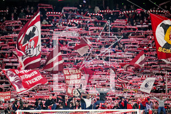 2023-04-19 - Fans of Bayern Munich after the UEFA Champions League, Quarter-finals, 2nd leg football match between Bayern Munich and Manchester City on 19 April 2023 at Allianz Arena in Munich, Germany - FOOTBALL - CHAMPIONS LEAGUE - BAYERN MUNICH V MANCHESTER CITY - UEFA CHAMPIONS LEAGUE - SOCCER