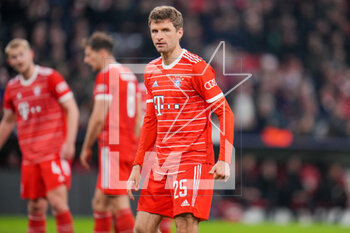 2023-04-19 - Thomas Muller of Bayern Munich during the UEFA Champions League, Quarter-finals, 2nd leg football match between Bayern Munich and Manchester City on 19 April 2023 at Allianz Arena in Munich, Germany - FOOTBALL - CHAMPIONS LEAGUE - BAYERN MUNICH V MANCHESTER CITY - UEFA CHAMPIONS LEAGUE - SOCCER