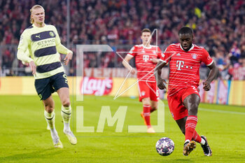 2023-04-19 - Dayot Upamecano of Bayern Munich during the UEFA Champions League, Quarter-finals, 2nd leg football match between Bayern Munich and Manchester City on 19 April 2023 at Allianz Arena in Munich, Germany - FOOTBALL - CHAMPIONS LEAGUE - BAYERN MUNICH V MANCHESTER CITY - UEFA CHAMPIONS LEAGUE - SOCCER