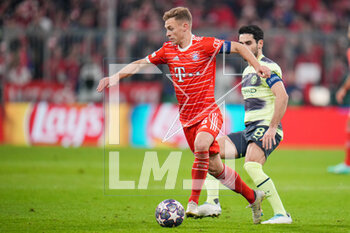 2023-04-19 - Joshua Kimmich of Bayern Munich during the UEFA Champions League, Quarter-finals, 2nd leg football match between Bayern Munich and Manchester City on 19 April 2023 at Allianz Arena in Munich, Germany - FOOTBALL - CHAMPIONS LEAGUE - BAYERN MUNICH V MANCHESTER CITY - UEFA CHAMPIONS LEAGUE - SOCCER