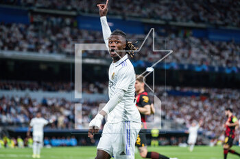 2023-05-09 - Eduardo Camavinga (Real Madrid) in action during the football match between
Real Madrid and Manchester City valid for the semi final of the Uefa Champion’s League celebrated in Madrid, Spain at Bernabeu Stadium on Tuesday 09 May 2023 - SEMIFINAL - REAL MADRID VS MANCHESTER CITY - UEFA CHAMPIONS LEAGUE - SOCCER