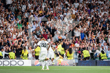2023-05-09 - Vinícius Júnior (Real Madrid) and Rodrygo (Real Madrid) celebrate a goal during the football match between
Real Madrid and Manchester City valid for the semi final of the Uefa Champion’s League celebrated in Madrid, Spain at Bernabeu Stadium on Tuesday 09 May 2023 - SEMIFINAL - REAL MADRID VS MANCHESTER CITY - UEFA CHAMPIONS LEAGUE - SOCCER