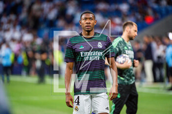 2023-05-09 - David Alaba (Real Madrid) before the football match between
Real Madrid and Manchester City valid for the semi final of the Uefa Champion’s League celebrated in Madrid, Spain at Bernabeu Stadium on Tuesday 09 May 2023 - SEMIFINAL - REAL MADRID VS MANCHESTER CITY - UEFA CHAMPIONS LEAGUE - SOCCER