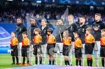2023-05-09 - Federico Valverde (Real Madrid), Daniel Carvajal (Real Madrid), Toni Kroos (Real Madrid), Rodrygo (Real Madrid), Luka Modric (Real Madrid), Vinícius Júnior (Real Madrid), David Alaba (Real Madrid) during the football match between
Real Madrid and Manchester City valid for the semi final of the Uefa Champion’s League celebrated in Madrid, Spain at Bernabeu Stadium on Tuesday 09 May 2023 - SEMIFINAL - REAL MADRID VS MANCHESTER CITY - UEFA CHAMPIONS LEAGUE - SOCCER