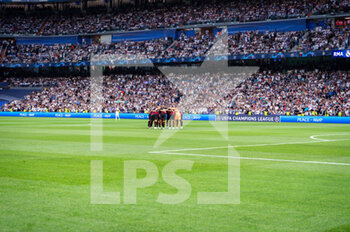 2023-05-09 - Manchester City team during the football match between
Real Madrid and Manchester City valid for the semi final of the Uefa Champion’s League celebrated in Madrid, Spain at Bernabeu Stadium on Tuesday 09 May 2023 - SEMIFINAL - REAL MADRID VS MANCHESTER CITY - UEFA CHAMPIONS LEAGUE - SOCCER