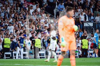 2023-05-09 - Vinícius Júnior (Real Madrid) celebrate a goal during the football match between
Real Madrid and Manchester City valid for the semi final of the Uefa Champion’s League celebrated in Madrid, Spain at Bernabeu Stadium on Tuesday 09 May 2023 - SEMIFINAL - REAL MADRID VS MANCHESTER CITY - UEFA CHAMPIONS LEAGUE - SOCCER