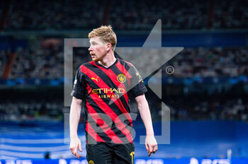 2023-05-09 - Kevin De Bruyne (Manchester City) during the football match between
Real Madrid and Manchester City valid for the semi final of the Uefa Champion’s League celebrated in Madrid, Spain at Bernabeu Stadium on Tuesday 09 May 2023 - SEMIFINAL - REAL MADRID VS MANCHESTER CITY - UEFA CHAMPIONS LEAGUE - SOCCER