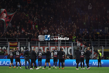 2023-05-10 - AC Milan players greets the fans at the end of the match during UEFA Champions League 2022/23 Semi-Final 1st  leg football match between AC Milan and FC Internazionale at San Siro Stadium, Milan, Italy on May 10, 2023 - SEMIFINAL - AC MILAN VS INTER - FC INTERNAZIONALE - UEFA CHAMPIONS LEAGUE - SOCCER