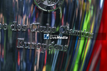 2023-05-10 - UEFA Champions League Trophy detail during UEFA Champions League 2022/23 Semi-Final 1st  leg football match between AC Milan and FC Internazionale at San Siro Stadium, Milan, Italy on May 10, 2023 - SEMIFINAL - AC MILAN VS INTER - FC INTERNAZIONALE - UEFA CHAMPIONS LEAGUE - SOCCER