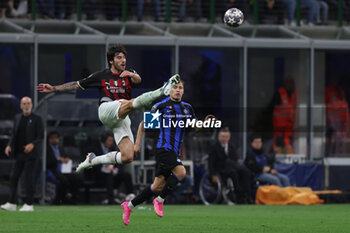 2023-05-16 - Sandro Tonali of AC Milan in action during the UEFA Champions League 2022/23 Semi-Final second leg football match between FC Internazionale and AC Milan at Giuseppe Meazza Stadium, Milan, Italy on May 16, 2023 - SEMIFINAL - INTER - FC INTERNAZIONALE VS AC MILAN - UEFA CHAMPIONS LEAGUE - SOCCER