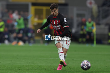 2023-05-16 - Brahim Diaz of AC Milan in action during the UEFA Champions League 2022/23 Semi-Final second leg football match between FC Internazionale and AC Milan at Giuseppe Meazza Stadium, Milan, Italy on May 16, 2023 - SEMIFINAL - INTER - FC INTERNAZIONALE VS AC MILAN - UEFA CHAMPIONS LEAGUE - SOCCER