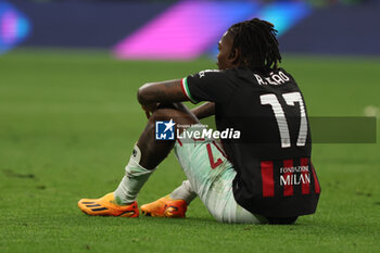 2023-05-16 - Rafael Leao of AC Milan reacts after side's defeat during the UEFA Champions League 2022/23 Semi-Final second leg football match between FC Internazionale and AC Milan at Giuseppe Meazza Stadium, Milan, Italy on May 16, 2023 - SEMIFINAL - INTER - FC INTERNAZIONALE VS AC MILAN - UEFA CHAMPIONS LEAGUE - SOCCER