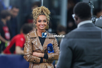 2023-05-16 - Kate Abdo looks on during the UEFA Champions League 2022/23 Semi-Final second leg football match between FC Internazionale and AC Milan at Giuseppe Meazza Stadium, Milan, Italy on May 16, 2023 - SEMIFINAL - INTER - FC INTERNAZIONALE VS AC MILAN - UEFA CHAMPIONS LEAGUE - SOCCER