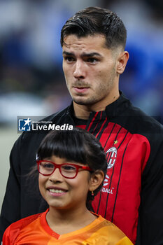 2023-05-16 - Brahim Diaz of AC Milan looks on during the UEFA Champions League 2022/23 Semi-Final second leg football match between FC Internazionale and AC Milan at Giuseppe Meazza Stadium, Milan, Italy on May 16, 2023 - SEMIFINAL - INTER - FC INTERNAZIONALE VS AC MILAN - UEFA CHAMPIONS LEAGUE - SOCCER