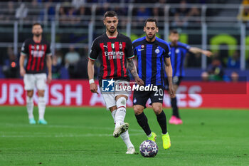 2023-05-16 - Rade Krunic of AC Milan in action during the UEFA Champions League 2022/23 Semi-Final second leg football match between FC Internazionale and AC Milan at Giuseppe Meazza Stadium, Milan, Italy on May 16, 2023 - SEMIFINAL - INTER - FC INTERNAZIONALE VS AC MILAN - UEFA CHAMPIONS LEAGUE - SOCCER
