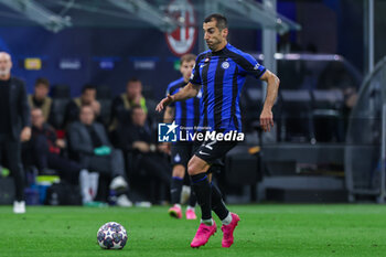 2023-05-16 - Henrikh Mkhitaryan of FC Internazionale in action during the UEFA Champions League 2022/23 Semi-Final second leg football match between FC Internazionale and AC Milan at Giuseppe Meazza Stadium, Milan, Italy on May 16, 2023 - SEMIFINAL - INTER - FC INTERNAZIONALE VS AC MILAN - UEFA CHAMPIONS LEAGUE - SOCCER