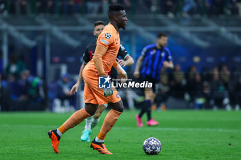2023-05-16 - Andre Onana of FC Internazionale in action during the UEFA Champions League 2022/23 Semi-Final second leg football match between FC Internazionale and AC Milan at Giuseppe Meazza Stadium, Milan, Italy on May 16, 2023 - SEMIFINAL - INTER - FC INTERNAZIONALE VS AC MILAN - UEFA CHAMPIONS LEAGUE - SOCCER