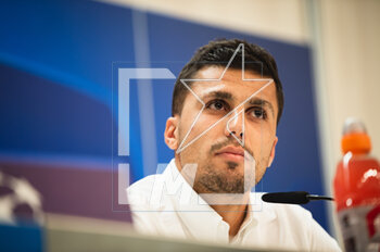 2023-05-08 - Rodrigo Hernandez “Rodri” (Manchester City) during the press conference before the football match between
Real Madrid and Manchester City valid for the semi final of the Uefa Champion’s League celebrated in Madrid, Spain at Bernabeu stadium on Monday 08 May 2023 - REAL MADRID AND MANCHESTER CITY PRESS CONFERENCE - UEFA CHAMPIONS LEAGUE - SOCCER