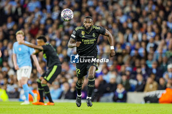 2023-05-18 - Antonio Rudiger (22) of Real Madrid during the UEFA Champions League, Semi-finals, 2nd leg football match between Manchester City and Real Madrid on 17 May 2023 at the Etihad Stadium in Manchester, England - FOOTBALL - CHAMPIONS LEAGUE - MANCHESTER CITY V REAL MADRID - UEFA CHAMPIONS LEAGUE - SOCCER