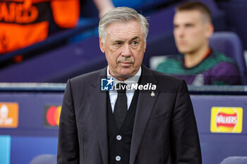 2023-05-18 - Carlo Ancelotti Coach of Real Madrid during the UEFA Champions League, Semi-finals, 2nd leg football match between Manchester City and Real Madrid on 17 May 2023 at the Etihad Stadium in Manchester, England - FOOTBALL - CHAMPIONS LEAGUE - MANCHESTER CITY V REAL MADRID - UEFA CHAMPIONS LEAGUE - SOCCER