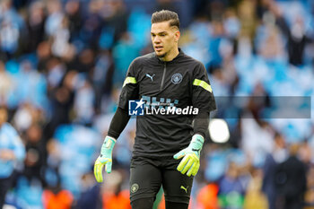 2023-05-18 - Ederson (31) of Manchester City warms up during the UEFA Champions League, Semi-finals, 2nd leg football match between Manchester City and Real Madrid on 17 May 2023 at the Etihad Stadium in Manchester, England - FOOTBALL - CHAMPIONS LEAGUE - MANCHESTER CITY V REAL MADRID - UEFA CHAMPIONS LEAGUE - SOCCER
