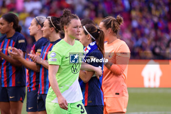 2023-06-03 - 03.06.2023, Eindhoven, PSV Stadion, UEFA Women's Champions League: Barcelona - Wofsburg, Marina Hegering (31 Wolfsburg) after the game on her way to the podium picking up her medal - UEFA WOMEN'S CHAMPIONS LEAGUE: BARCELONA - WOFSBURG - UEFA CHAMPIONS LEAGUE - SOCCER
