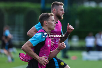 2023-06-05 - Nicolo Barella of FC Internazionale in action during the UEFA Champions League Final media day of FC Internazionale training session at Suning Training Center ahead of their UEFA Champions League Final match against Manchester City FC at Suning Training Center, Appiano Gentile, Italy on June 05, 2023 - INTER - FC INTERNAZIONALE TRAINING BEFORE THE 2022-2023 FINAL - UEFA CHAMPIONS LEAGUE - SOCCER