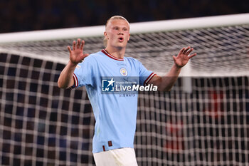 2023-06-10 - Erling Haaland of Manchester City during the UEFA Champions League, Final football match between Manchester City FC and FC Internazionale on June 10, 2023 at Ataturk Olympic Stadium in Istanbul, Turkey - FOOTBALL - CHAMPIONS LEAGUE - FINAL - MANCHESTER CITY V INTERNAZIONALE - UEFA CHAMPIONS LEAGUE - SOCCER