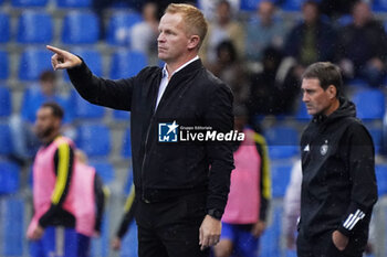 2023-08-02 - Coach Wouter Vrancken of KRC Genk during the UEFA Champions League, Second qualifying round, 2nd leg football match between KRC Genk and Servette FC on August 2, 2023 at the Cegeka Arena in Genk, Belgium - FOOTBALL - CHAMPIONS LEAGUE - KRC GENK V SERVETTE FC - UEFA CHAMPIONS LEAGUE - SOCCER