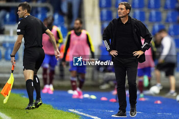 2023-08-02 - Coach René Weiler of Servette FC during the UEFA Champions League, Second qualifying round, 2nd leg football match between KRC Genk and Servette FC on August 2, 2023 at the Cegeka Arena in Genk, Belgium - FOOTBALL - CHAMPIONS LEAGUE - KRC GENK V SERVETTE FC - UEFA CHAMPIONS LEAGUE - SOCCER