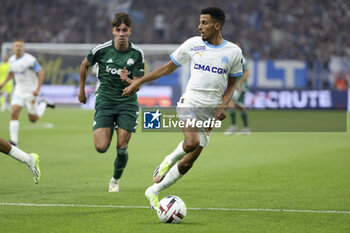 2023-08-16 - Azzedine Ounahi of Marseille during the UEFA Champions League, Third qualifying round, 2nd leg football match between Olympique de Marseille (OM) and Panathinaikos FC (Pana) on August 15, 2023 at Velodrome stadium in Marseille, France - FOOTBALL - CHAMPIONS LEAGUE - MARSEILLE V PANATHINAIKOS - UEFA CHAMPIONS LEAGUE - SOCCER