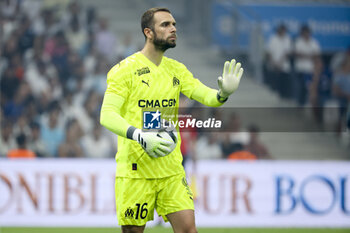 2023-08-16 - Marseille goalkeeper Pau Lopez during the UEFA Champions League, Third qualifying round, 2nd leg football match between Olympique de Marseille (OM) and Panathinaikos FC (Pana) on August 15, 2023 at Velodrome stadium in Marseille, France - FOOTBALL - CHAMPIONS LEAGUE - MARSEILLE V PANATHINAIKOS - UEFA CHAMPIONS LEAGUE - SOCCER