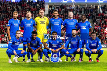 2023-08-30 - Team of Rangers during the UEFA Champions League, Play-offs, 2nd leg football match between PSV and Rangers on August 30, 2023 at the Philips Stadion in Eindhoven, Netherlands - FOOTBALL - CHAMPIONS LEAGUE - PSV V RANGERS - UEFA CHAMPIONS LEAGUE - SOCCER