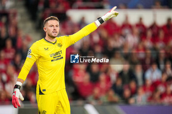 2023-08-30 - Jack Butland of Rangers during the UEFA Champions League, Play-offs, 2nd leg football match between PSV and Rangers on August 30, 2023 at the Philips Stadion in Eindhoven, Netherlands - FOOTBALL - CHAMPIONS LEAGUE - PSV V RANGERS - UEFA CHAMPIONS LEAGUE - SOCCER