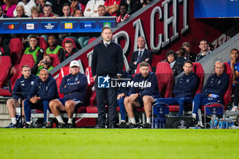 2023-08-30 - Coach Michael Beale of Rangers during the UEFA Champions League, Play-offs, 2nd leg football match between PSV and Rangers on August 30, 2023 at the Philips Stadion in Eindhoven, Netherlands - FOOTBALL - CHAMPIONS LEAGUE - PSV V RANGERS - UEFA CHAMPIONS LEAGUE - SOCCER