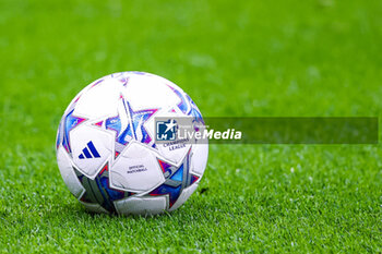 2023-09-19 - Official Adidas Champions League match ball during UEFA Champions League 2023/24 Group Stage - Group F football match between AC Milan and Newcastle United FC at San Siro Stadium, Milan, Italy on September 19, 2023 - AC MILAN VS NEWCASTLE UNITED FC - UEFA CHAMPIONS LEAGUE - SOCCER