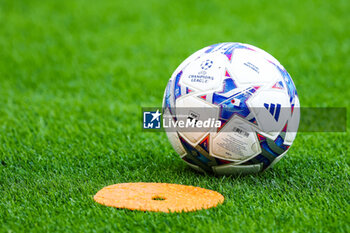 2023-09-19 - Official Adidas Champions League match ball during UEFA Champions League 2023/24 Group Stage - Group F football match between AC Milan and Newcastle United FC at San Siro Stadium, Milan, Italy on September 19, 2023 - AC MILAN VS NEWCASTLE UNITED FC - UEFA CHAMPIONS LEAGUE - SOCCER