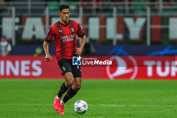 2023-09-19 - Tijjani Reijnders of AC Milan seen in action during UEFA Champions League 2023/24 Group Stage - Group F football match between AC Milan and Newcastle United FC at San Siro Stadium, Milan, Italy on September 19, 2023 - AC MILAN VS NEWCASTLE UNITED FC - UEFA CHAMPIONS LEAGUE - SOCCER